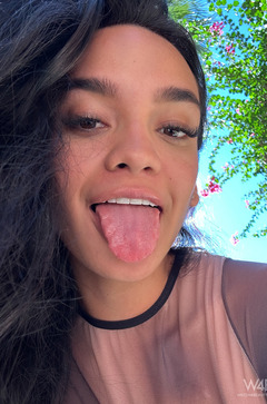 Dulce Taking Topless Selfie